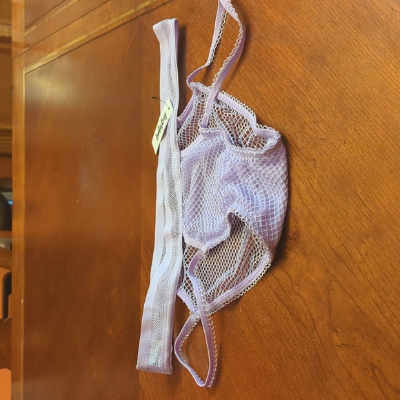 NWT Booty Bag Mesh and Lace High Cut Cheeky Underwear L - Picture 2 of 8